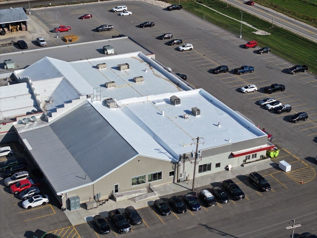 Membrane restoration commercial building