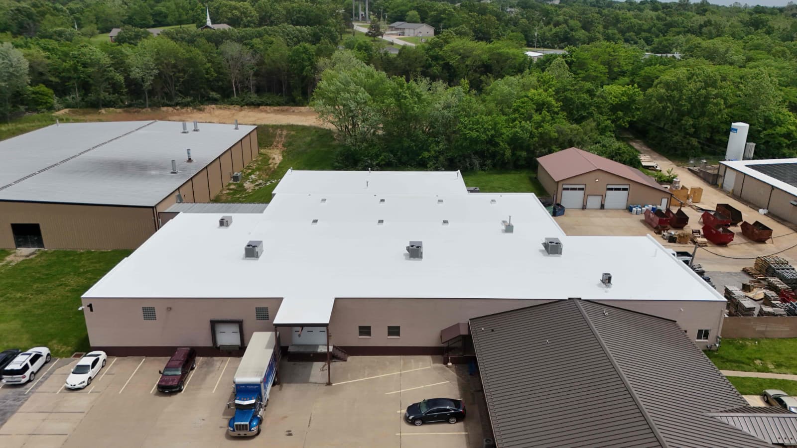 Membrane restoration commercial building