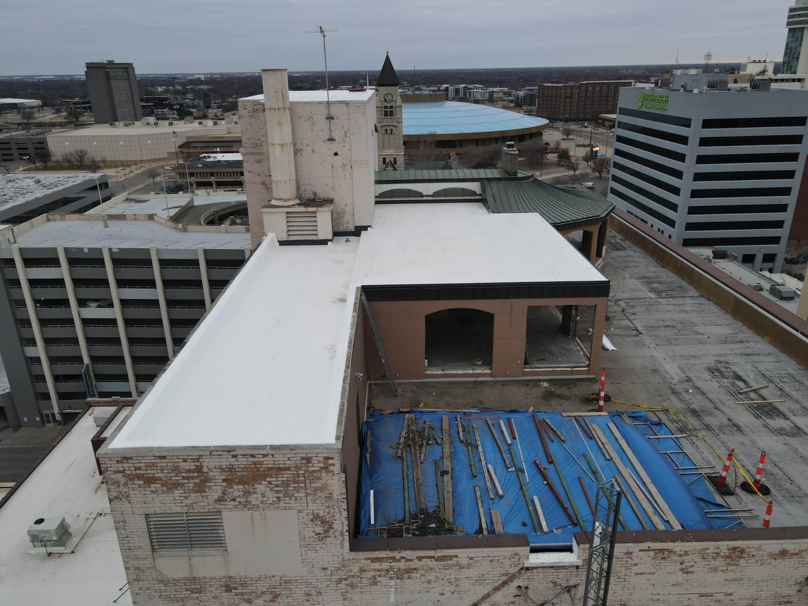 TPO roofing installation commercial property