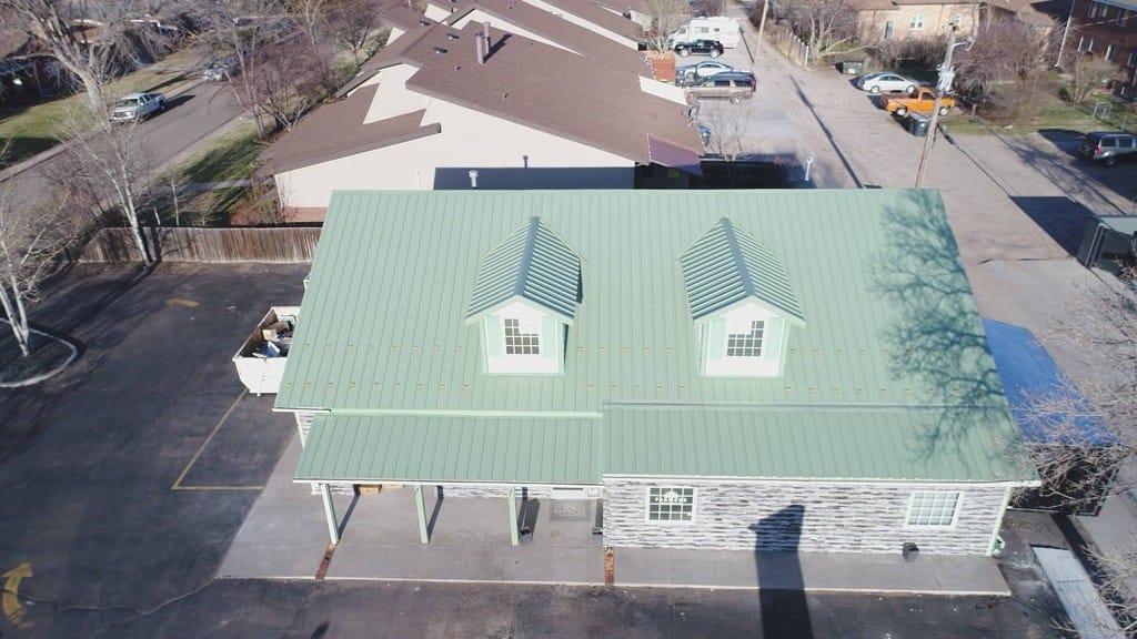 Metal roof coating commercial property