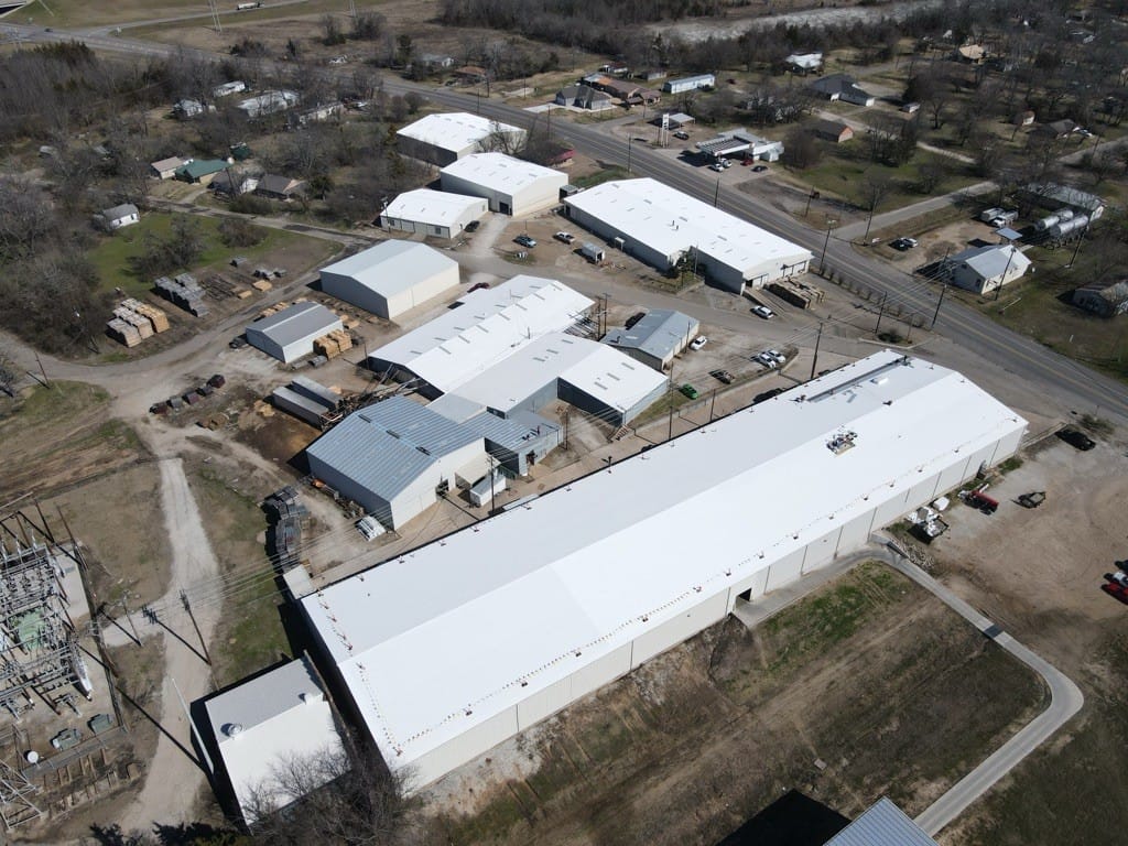 Metal coating restoration industrial building