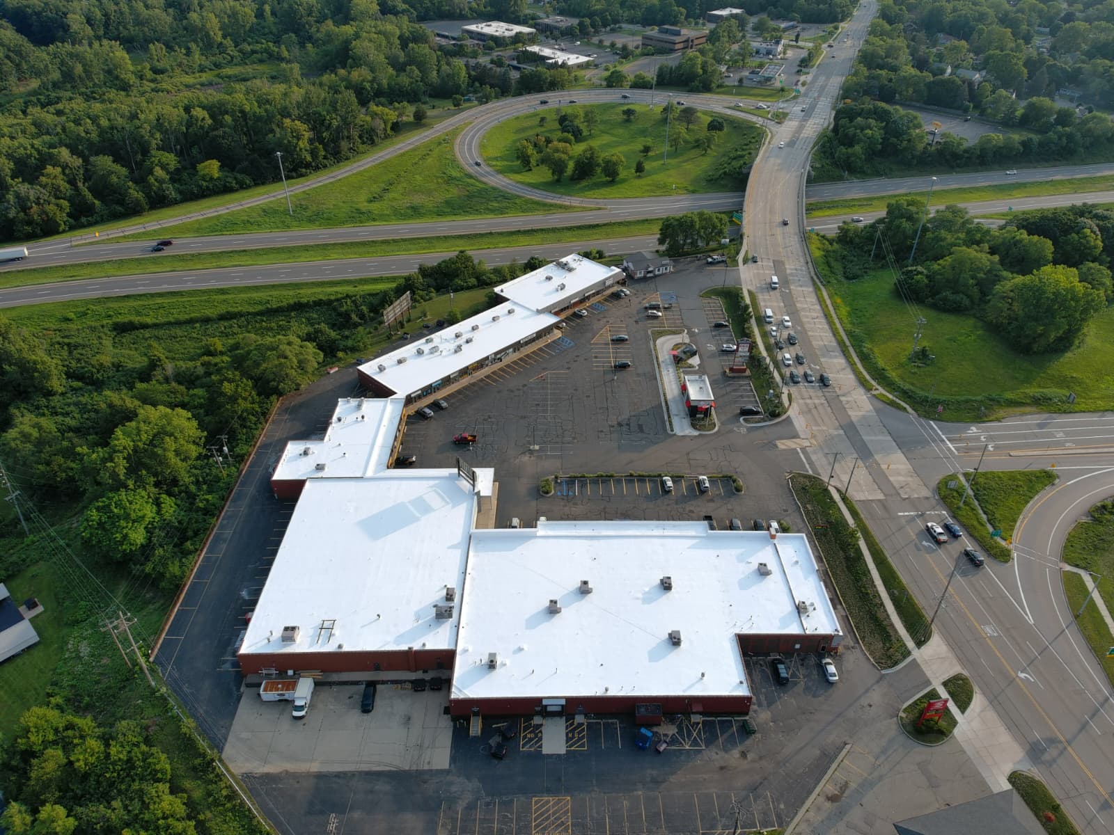 TPO roofing installation commercial facility