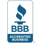 Better Business Bureau accredited contractor logo – trusted and reputable roofing company
