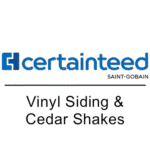 CertainTeed siding logo symbolizing trusted vinyl and fiber cement siding options